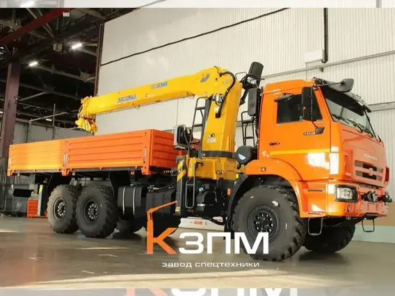 Бортовой грузовик КАМАЗ 43118-3027-48 (А5) с КМУ XCMG, 2025 2025 года новый