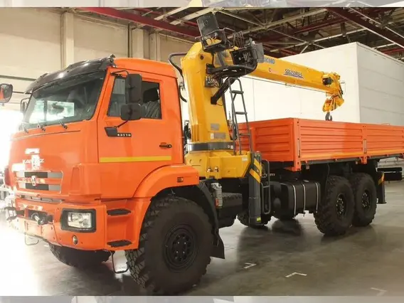 Бортовой грузовик КАМАЗ 43118-3027-48 (А5) с КМУ XCMG, 2025 2025 года новый фото 3