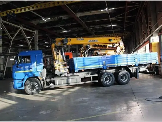 Бортовой грузовик КАМАЗ 65115 с КМУ XCMG, 2025 2025 года новый фото 2