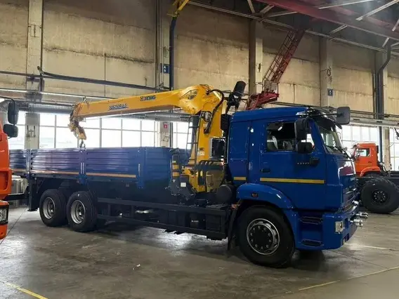 Бортовой грузовик КАМАЗ 65115 с КМУ XCMG, 2025 2025 года новый фото 3