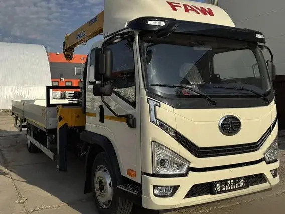 Бортовой грузовик FAW Tiger 6G с КМУ XCMG, 2025 2025 года новый фото 2