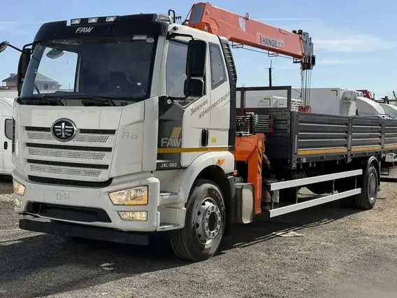 Бортовой грузовик FAW J6L с КМУ HANGIL SV, 2025 2025 года новый