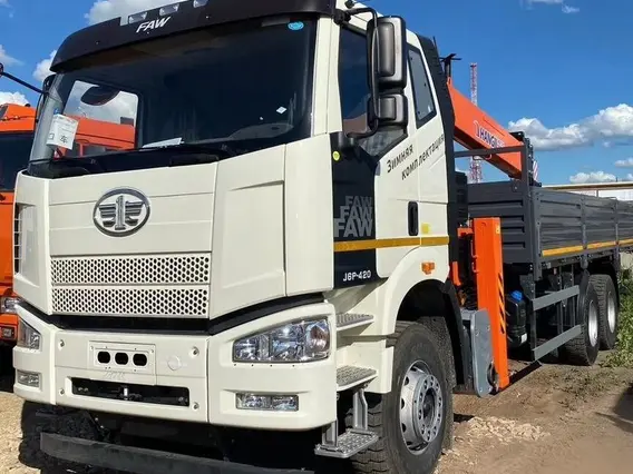 Бортовой грузовик FAW 3250 с КМУ HANGIL SV, 2025 2025 года новый фото 2