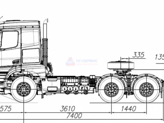 Седельный тягач КАМАЗ 65956-40792-AA (6x4) Поколение К5 2026 года новый фото 7