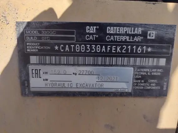 Экскаватор CATERPILLAR 330GC 2021 года б/у фото 16