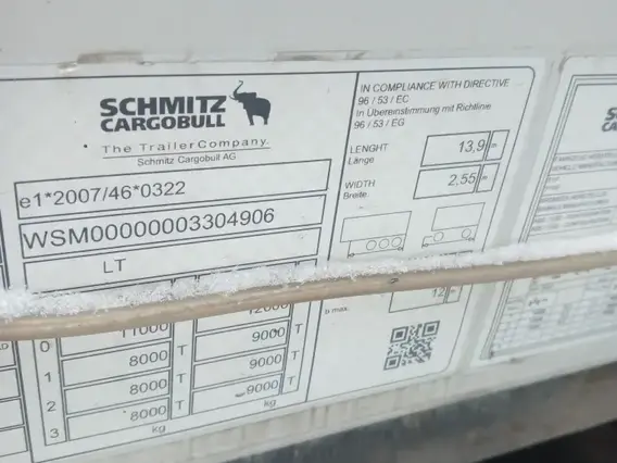 Тентованный полуприцеп Schmitz SCS 24/L - 13.62 MEGA 2019 года б/у фото 12