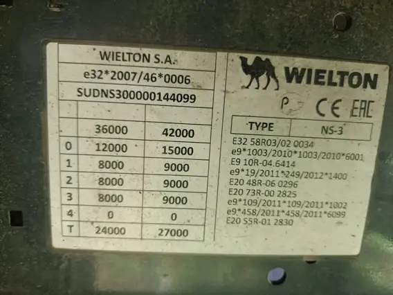 Тентованный полуприцеп Wielton NS3K 2023 года б/у фото 9