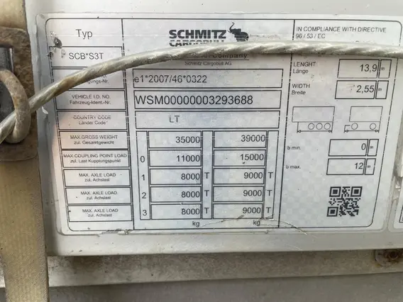 Грузовой полуприцеп общего назначения SCHMITZ CARGOBULL SCS 24/L - 13.62 EB 2018 года б/у фото 15