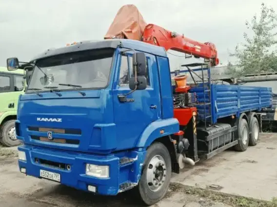 Бортовой грузовик КАМАЗ 65117 Kanglim KS1256G-II 2023 года б/у