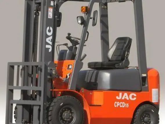 Вилочный погрузчик JAC CPCD15, грузоподъемность 1500 кг, дизельный/бензиновый двигатель новый