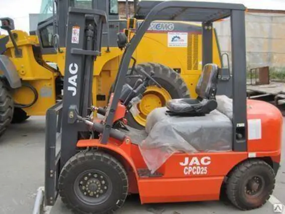 Вилочный погрузчик JAC CPCD25, грузоподъемность 2500 кг, дизельный/бензиновый двигатель новый