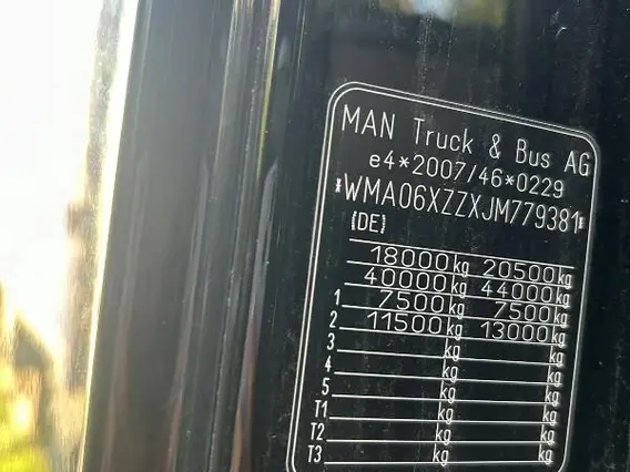 Седельный тягач MAN TGX 18.500 4x2 BLS 2018 года б/у фото 13