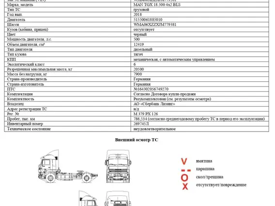 Седельный тягач MAN TGX 18.500 4x2 BLS 2018 года б/у фото 14