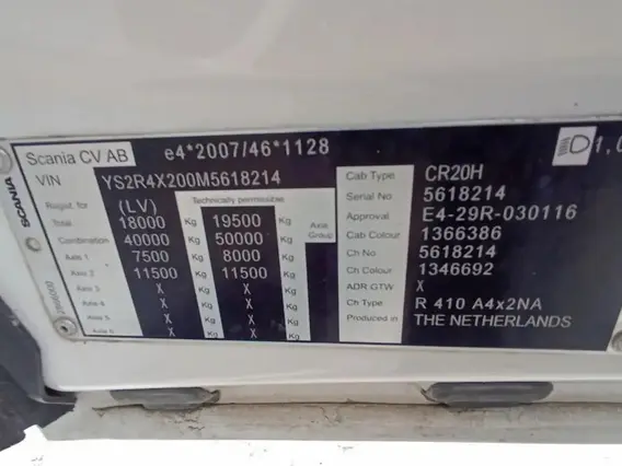 Тягач SCANIA R4X200 R410 2021 года б/у фото 19