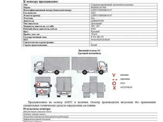 Специализированный, автомобиль - самосвал HONGYAN 908 2022 года б/у фото 11