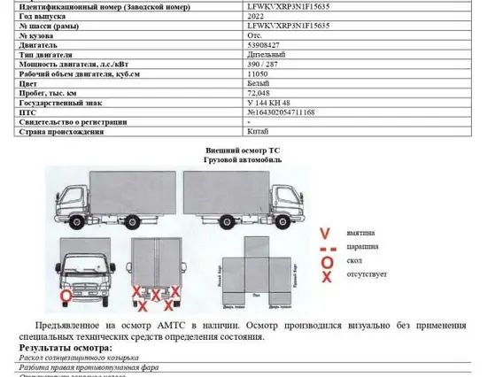 Самосвал FAW J6 2022 года б/у фото 2