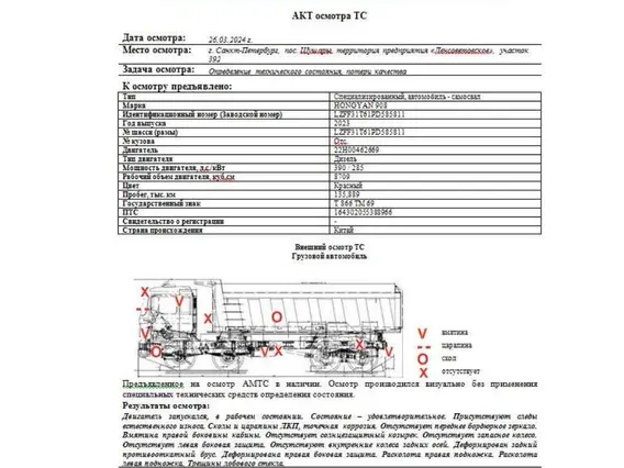 Автомобиль - Самосвал HONGYAN 908 2023 года б/у фото 6