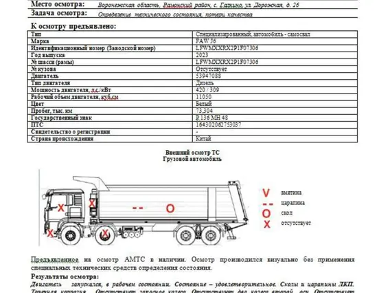 Самосвал FAW J6 2023 года б/у фото 7