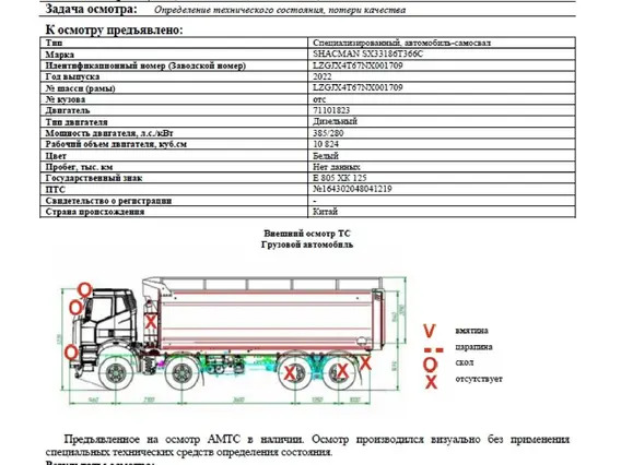 Самосвал SHACMAN SX3315DT366C 2022 года б/у фото 5