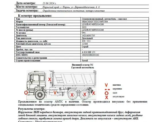 Самосвал SHACMAN SX32586V384 2023 года б/у фото 10