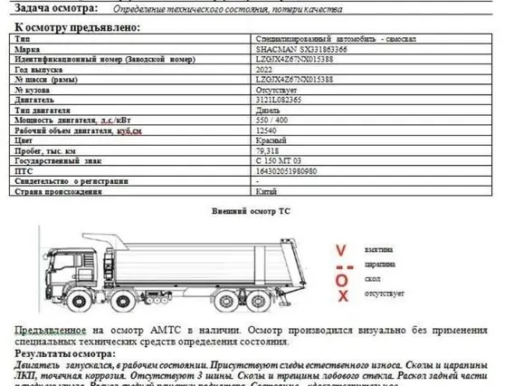 Самосвал Shacman SX331863366 2022 года б/у фото 6
