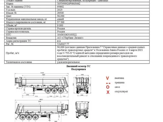 Полуприцеп ТОНАР 2023 года б/у фото 8