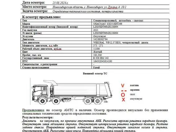 Самосвал Shacman SX3318DT366 2021 года б/у фото 2