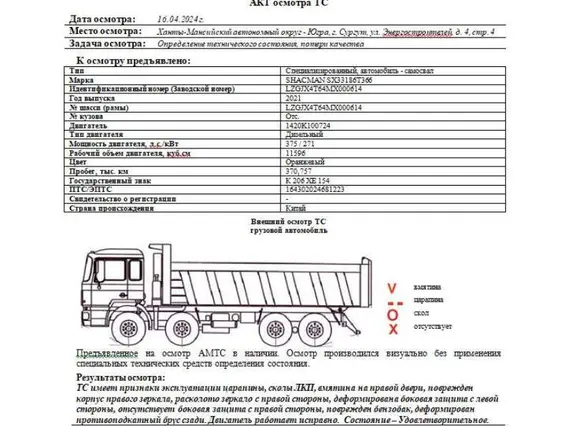 Самосвал SHACMAN SX33186T366 2021 года б/у фото 2