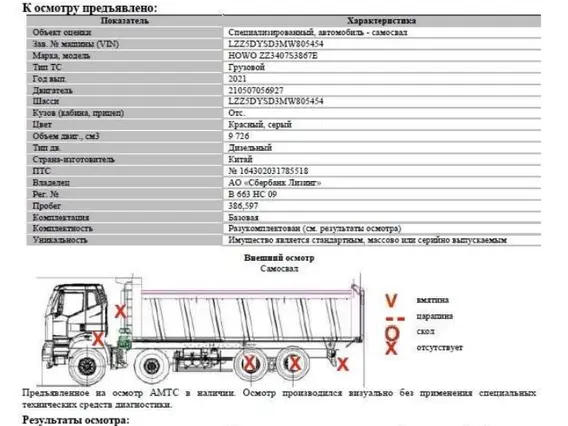 Специализированный, автомобиль-самосвал HOWO ZZ3407 2021 года б/у фото 13