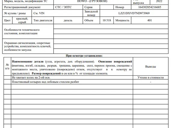 Самосвал HOWO T5G 2022 года б/у фото 4
