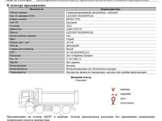 Самосвал HOWO T5G 2022 года б/у фото 19
