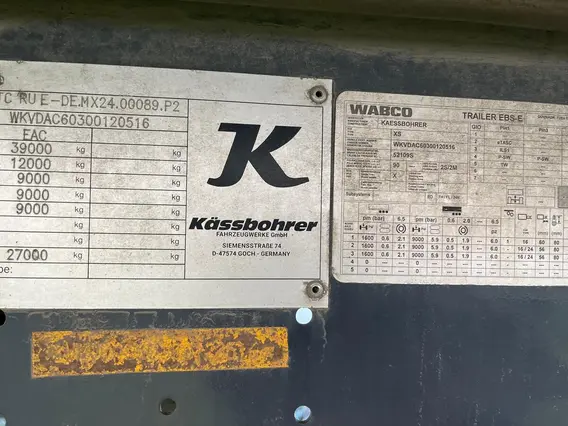 Полуприцеп KASSBOHRER 2022 года б/у фото 6