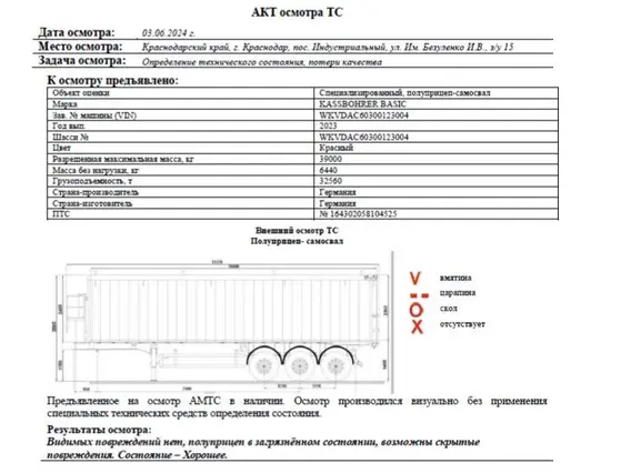 Полуприцеп KASSBOHRER 2023 года б/у фото 7