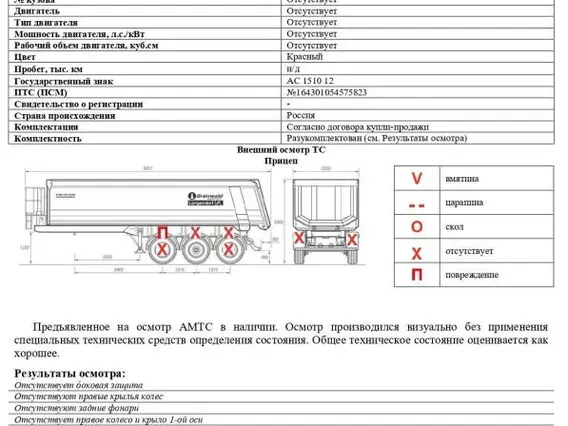 Самосвальный прицеп Grunwald GRW375 2022 года б/у фото 2