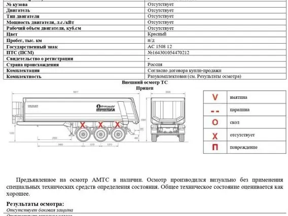 Самосвальный прицеп Grunwald GRW375 2022 года б/у фото 2