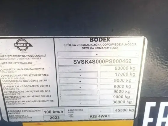 Полуприцеп - самосвал BODEX 2023 года б/у фото 3