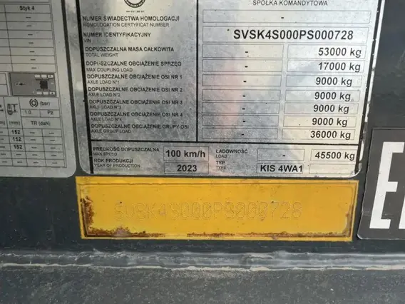 Специализированный, полуприцеп - самосвал BODEX KIS 4WA1 2023 года б/у фото 7