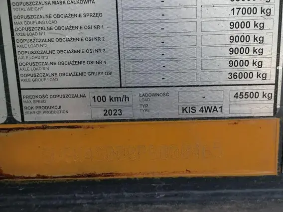 Специализированный, полуприцеп - самосвал BODEX KIS 4WA1 2023 года б/у фото 8