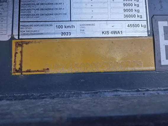 Специализированный, полуприцеп - самосвал BODEX KIS 4WA1 2023 года б/у фото 10