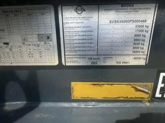 Специализированный, полуприцеп - самосвал BODEX KIS 4WA1, 2023 года б/у фото 11
