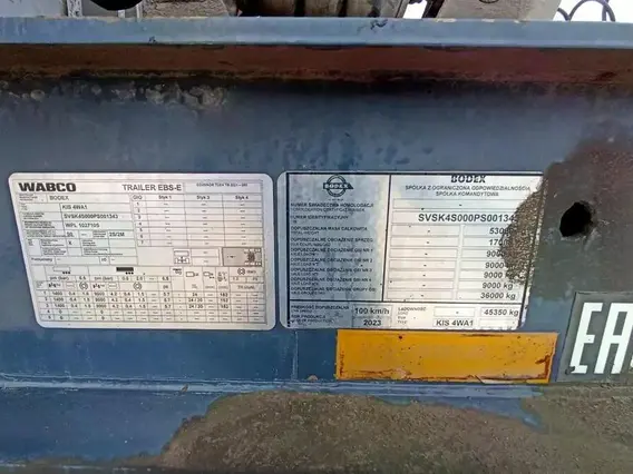 Полуприцеп-самосвал Bodex KIS 4WA1 2023 года б/у фото 11