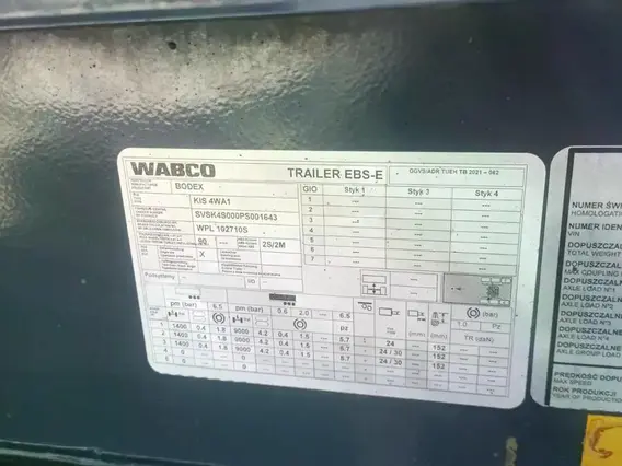 Полуприцеп-самосвал Bodex KIS 4WA1 2023 года б/у фото 9
