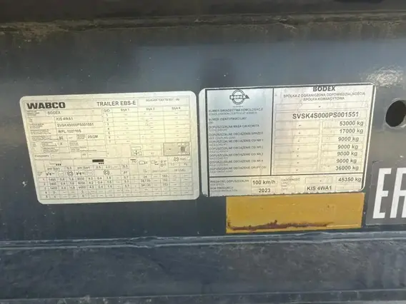 Полуприцеп-самосвал Bodex KIS 4WA1 2023 года б/у фото 11