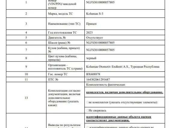 Бортовой полуприцеп KOLUMAN S-3 2023 года б/у фото 17