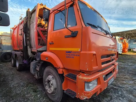 Мусоровоз КАМАЗ 65115 КОММАШ КО-440-5 2019 года б/у фото 5