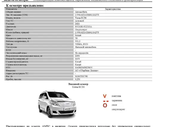 Автофургон Yema EC30 2021 года б/у фото 12