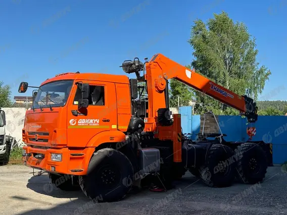 Автокран Седельный тягач Камаз 53504 с КМУ HANGIL (Хангил) HGC 986 2026 года новый фото 3