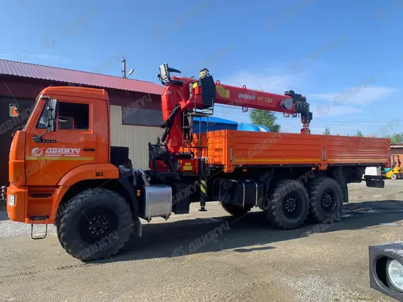 Автокран Бортовой автомобиль КАМАЗ 43118-50 с КМУ ИНМАН ИТ-150 2019 года новый фото 4