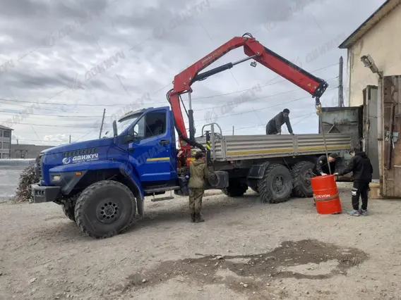 Автокран Бортовой Урал 4320 NEXT (капотный) с КМУ ИМ-95 2019 года новый фото 2