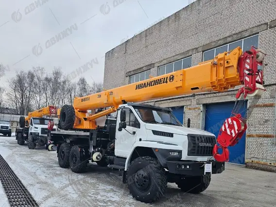 Самопогрузчик Автокран Ивановец 55717-2 УРАЛ NEXT 4320-6958-72Е5И06 2026 года новый фото 2
